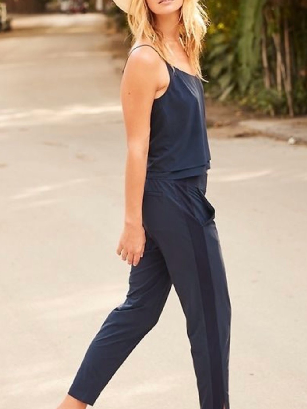 Athleta Navy Blue Brooklyn Ankle Pants